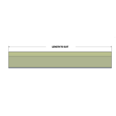 62-000-0 MODULAR SOLUTIONS EDGE COVER EDGE PROTECTION PROFILE, CUT TO ANY LENGTH PRICE / METER SHOWN
